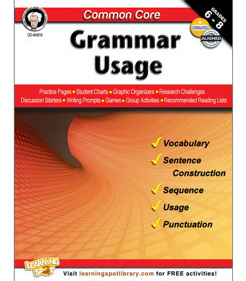 Common Core: Grammar Usage Resource Book image