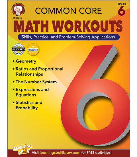 Common Core Math Workouts Resource Book image Common Core Math Workouts Resource Book image