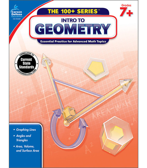 The 100+ Series™ Intro to Geometry Workbook image