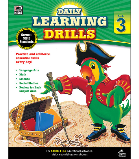 Brighter Child® Daily Learning Drills, Grade 3 Parent