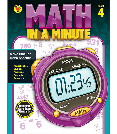 Brighter Child® Math in a Minute, Grade 4 Parent