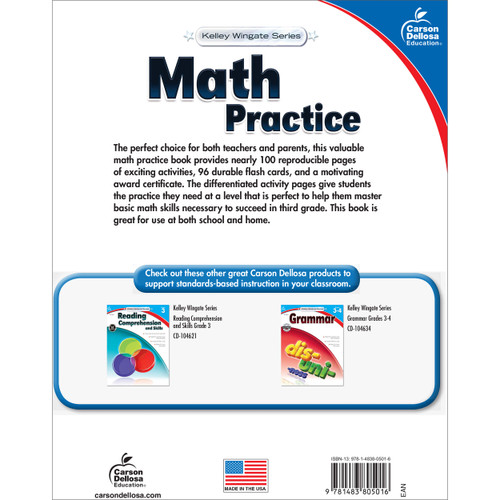 Grade 3 Kelley Wingate Math Practice Workbook eBook
