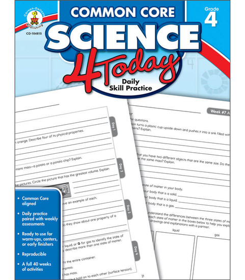 Common Core 4 Today Common Core Science 4 Today Workbook image
