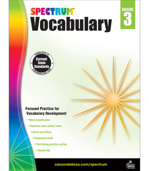 Spectrum Vocabulary Grade 3 image