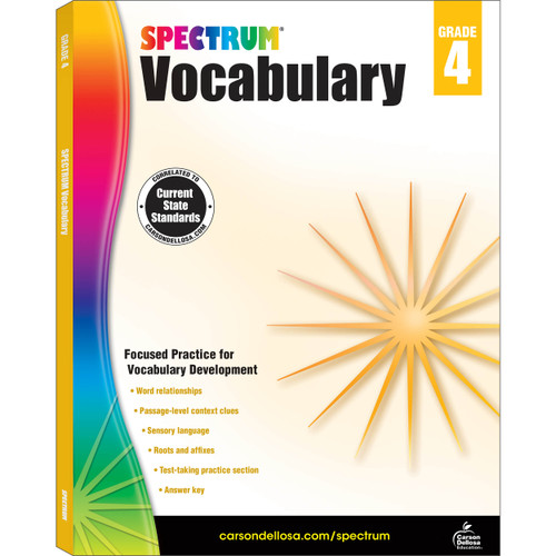 Spectrum Vocabulary Workbook image