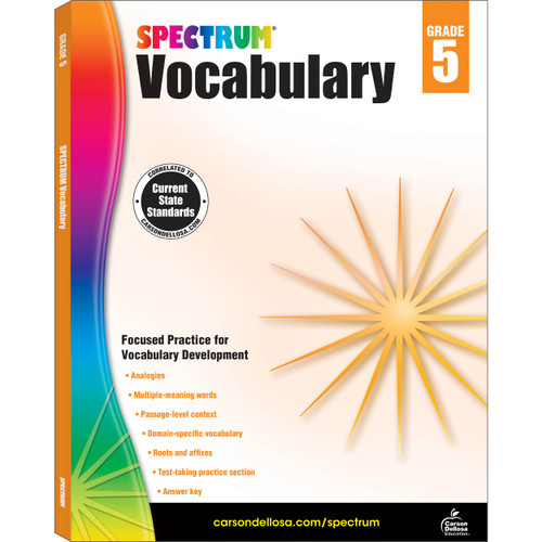 Grade 5 Spectrum Vocabulary Workbook eBook