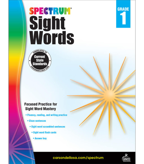 Spectrum Sight Words Grade 1 image