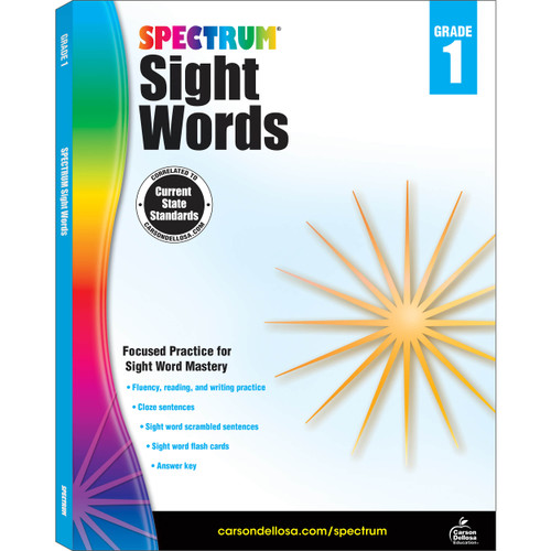 Spectrum Sight Words Workbook image