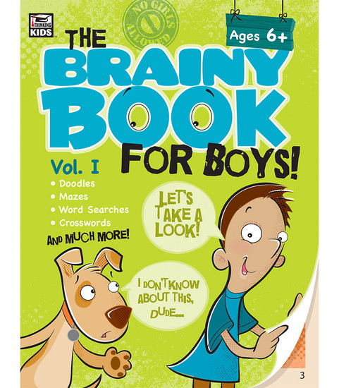 Thinking Kids® Brainy Book for Boys, Volume 1, Ages 6 - 11 Parent