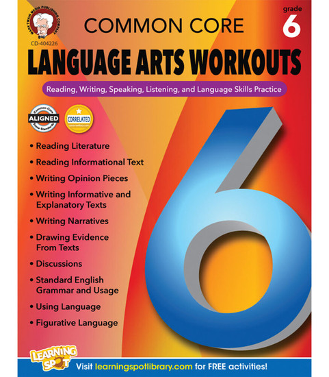 Common Core Language Arts Workouts Resource Book image
