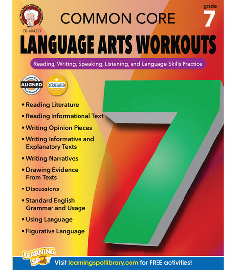 Common Core Language Arts Workouts Resource Book image
