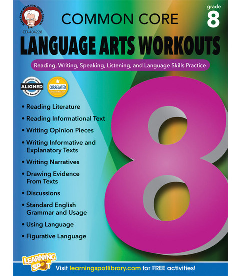 Common Core Language Arts Workouts Resource Book image