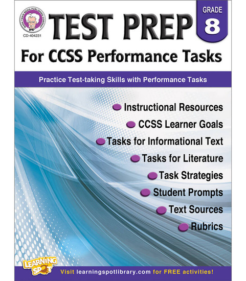 Mark Twain - Test Prep for CCSS Performance Tasks, Grade 8 image