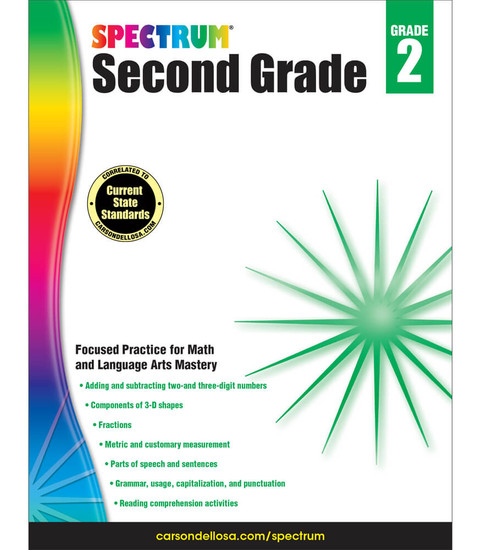 Spectrum Second Grade Workbook image