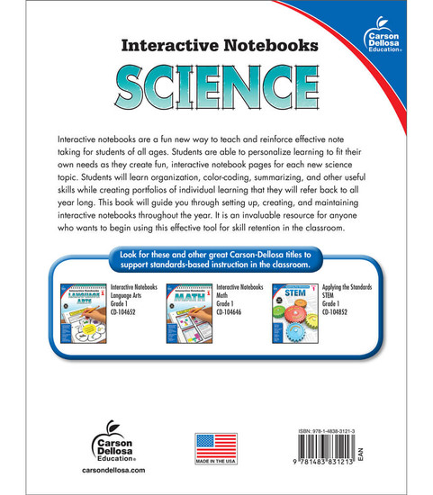 Grade 1 Interactive Notebooks: Science Resource Book Paperback