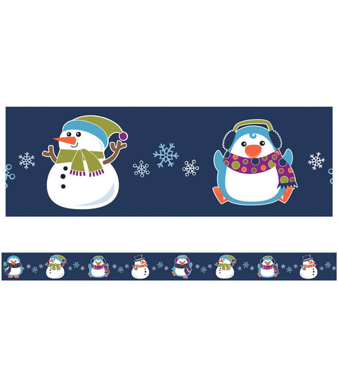Winter Fun Straight Bulletin Board Borders image