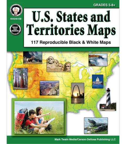 US States and Territories Maps image