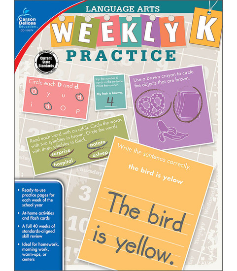 Weekly Practice: Language Arts Workbook image
