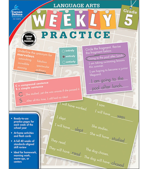 Weekly Practice: Language Arts Workbook image