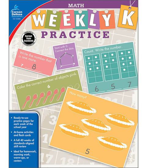 Weekly Practice: Math Workbook image