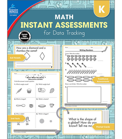 Math Instant Assessments for Data Tracking Resource Book image