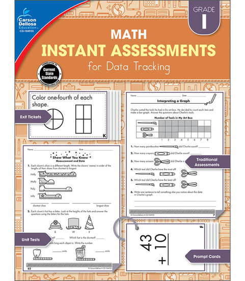 Carson-Dellosa Instant Assessments for Data Tracking, Grade 1 Teacher