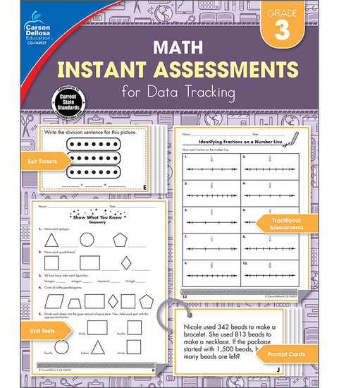 Carson-Dellosa Instant Assessments for Data Tracking, Grade 3 Teacher