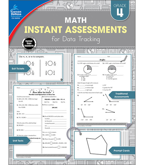 Carson-Dellosa Instant Assessments for Data Tracking, Grade 4 Teacher