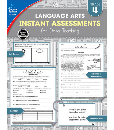 Language Arts Instant Assessments for Data Tracking Resource Book image