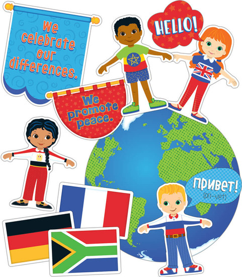 We Are Global Citizens Bulletin Board Set image