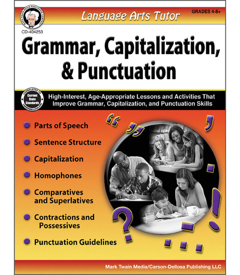 Mark Twain Language Arts Tutor: Grammar, Capitalization, and Punctuation, Grades 4 - 8 Teacher