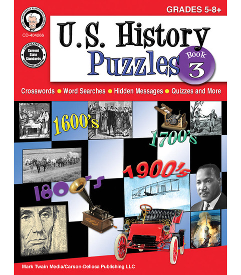 U.S. History Puzzles, Book 3 Resource Book image