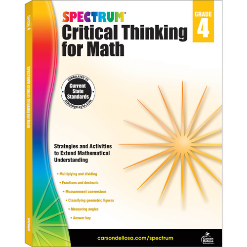 Spectrum Critical Thinking for Math Workbook image