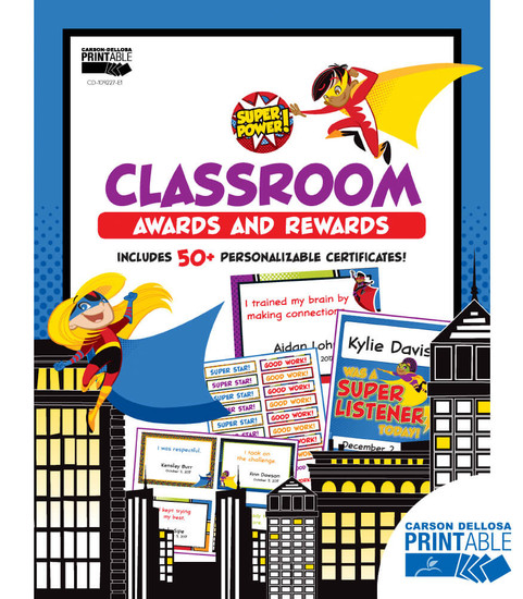 Carson-Dellosa Super Power Classroom Awards and Rewards Teacher