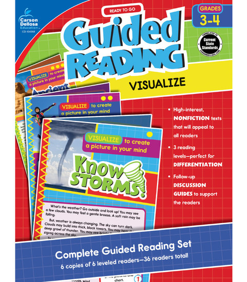 Carson-Dellosa Ready to Go Guided Reading: Visualize, Grades 3 - 4 Teacher