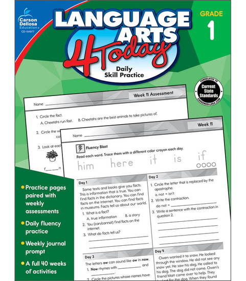 Language Arts 4 Today Workbook image