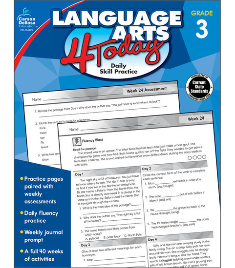 Language Arts 4 Today Workbook image