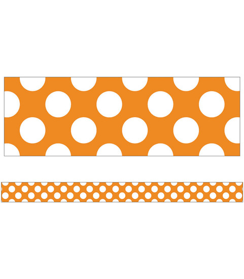 Orange with Polka Dots image