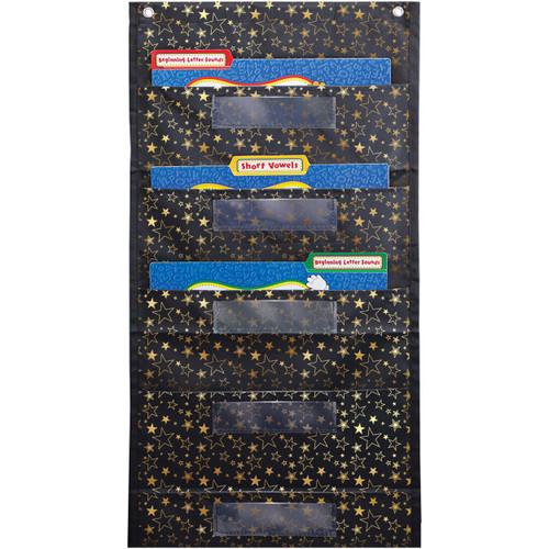 File Folder Storage: Gold Stars Pocket Chart image