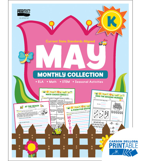 Carson-Dellosa May Monthly Collection, Grade K Teacher