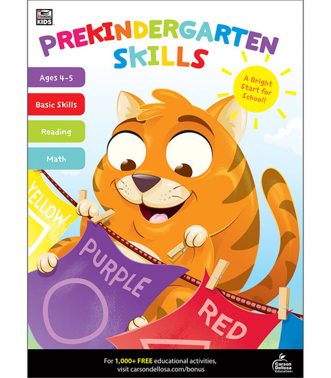 Prekindergarten Skills Workbook image