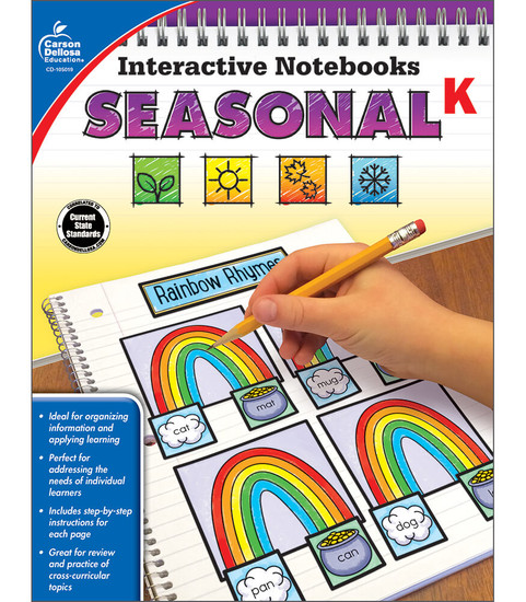 Carson-Dellosa Interactive Notebooks Seasonal, Grade K Teacher