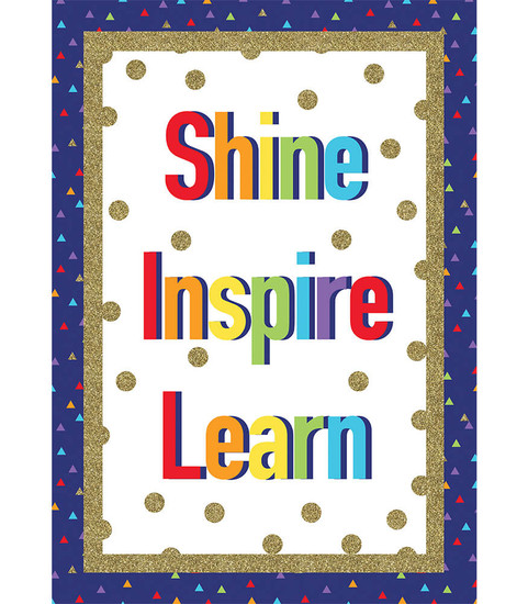 Carson-Dellosa Sparkle and Shine Shine Inspire Learn Teacher