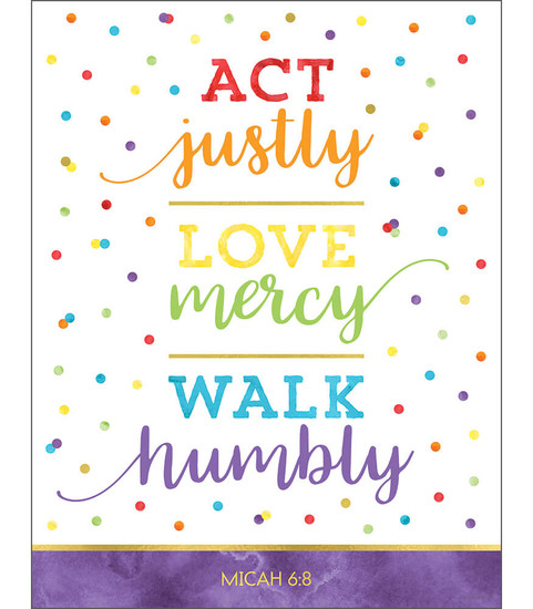 Act Justly Love Mercy Walk Humbly Chart image