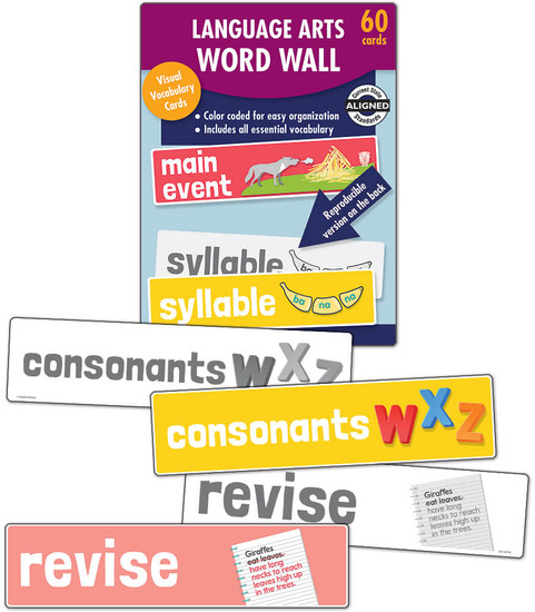 Language Arts Word Wall Bulletin Board Set image