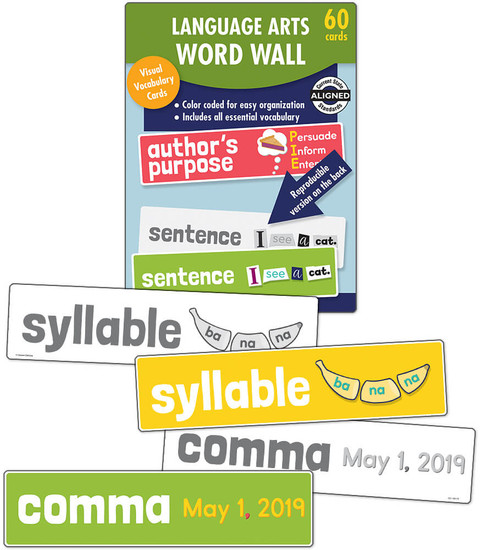 Language Arts Word Wall Bulletin Board Set image
