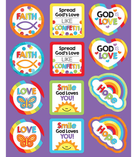 Carson-Dellosa God's Love Sticker Pack Teacher