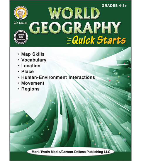 Mark Twain World Geography Quick Starts Workbook Teacher