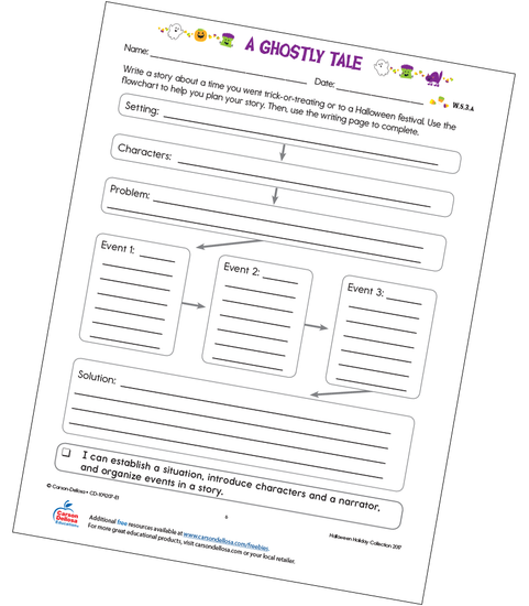 A Ghostly Tale Free Printable Worksheet