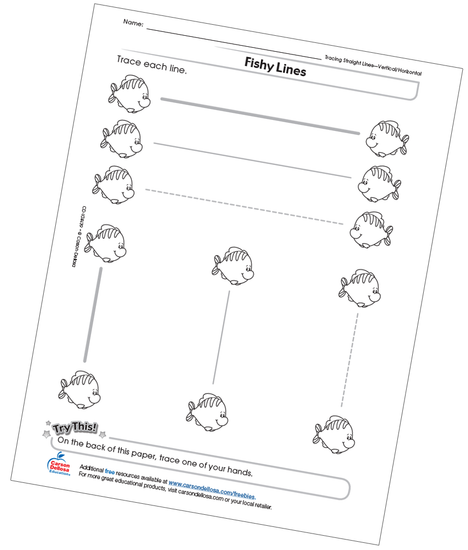 Fishy Lines Free Printable